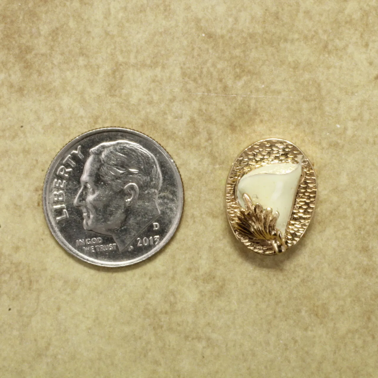 14kt Gold Yellow Bloom Cotton Slide Charm for Slide Bracelet