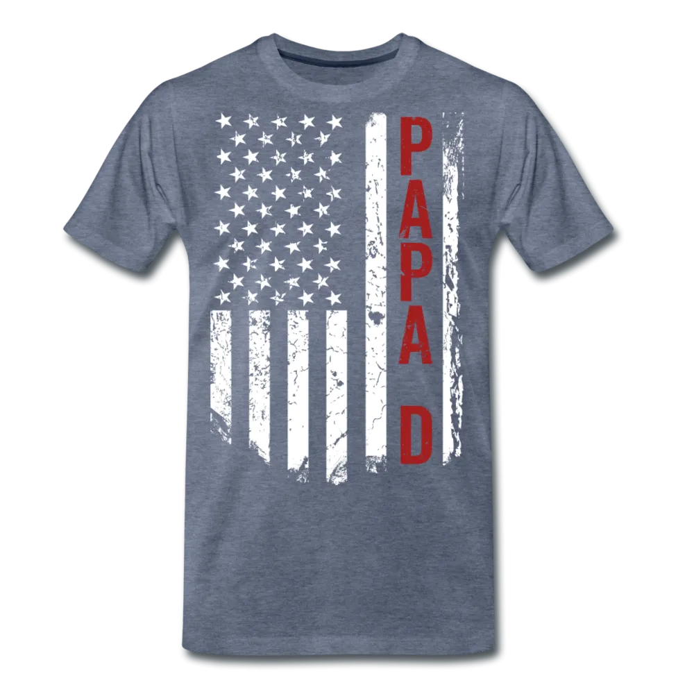 American Flag PapaD Men's Premium T-Shirt