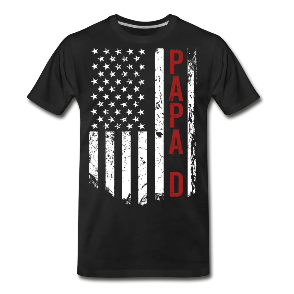 American Flag PapaD Men's Premium T-Shirt