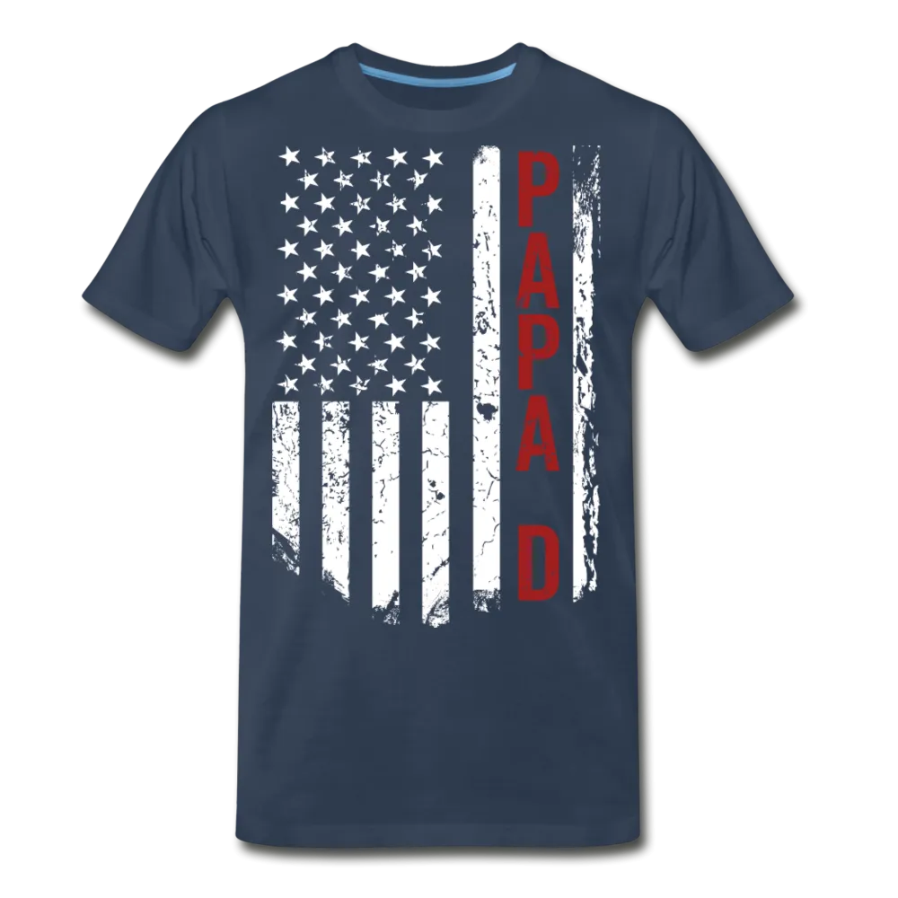 American Flag PapaD Men's Premium T-Shirt