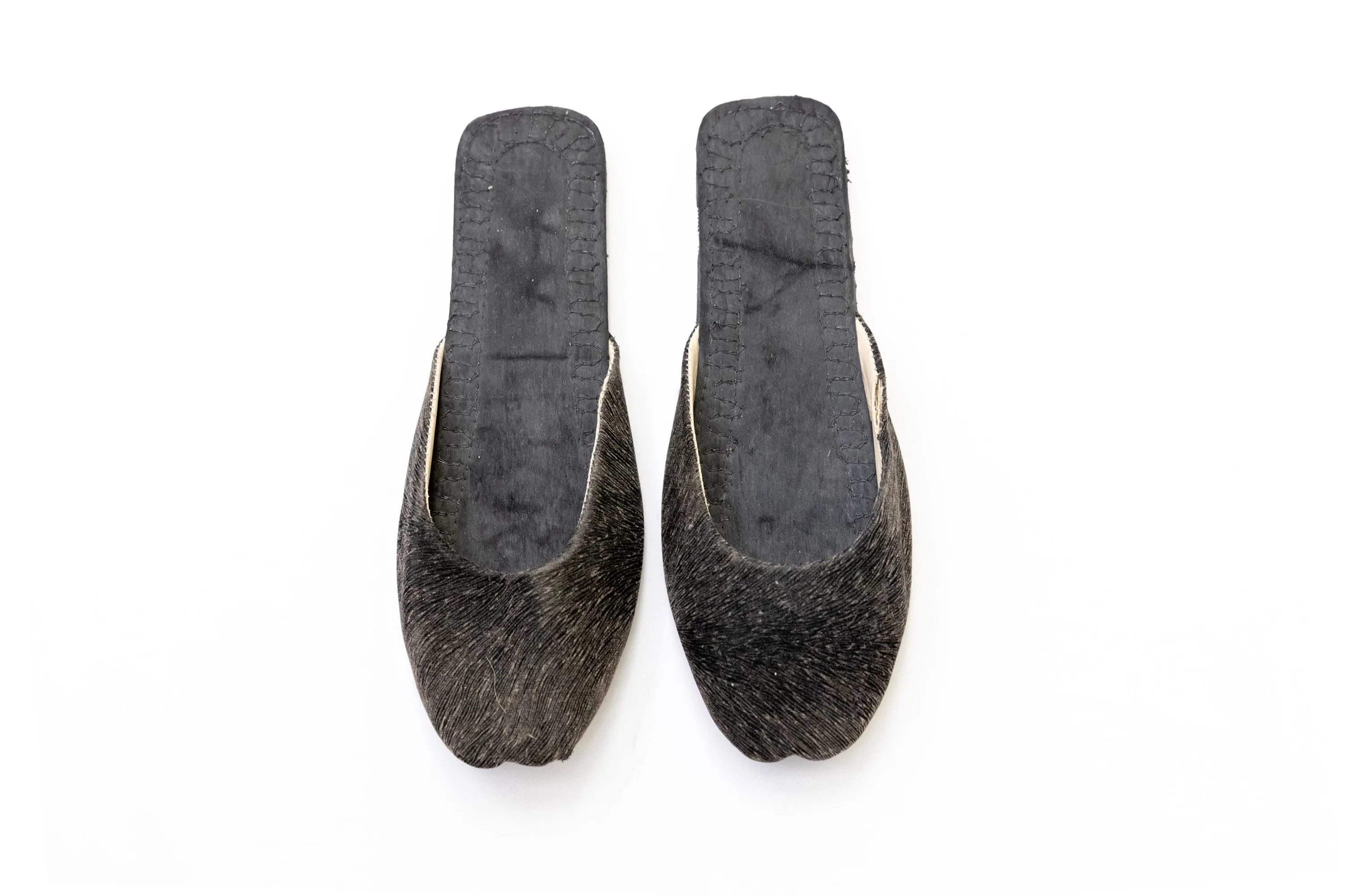 Black Threaded Jutti  Khussa- Women's Shoes