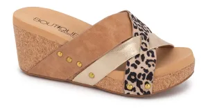 Corkys Amuse Leopard Wedges