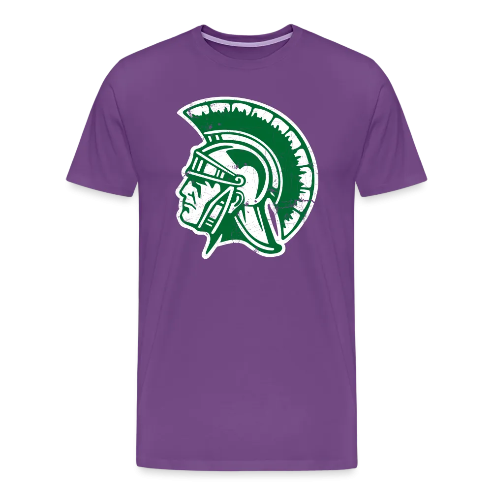 Mayfield High School Distressed Trojan Logo T-Shirt