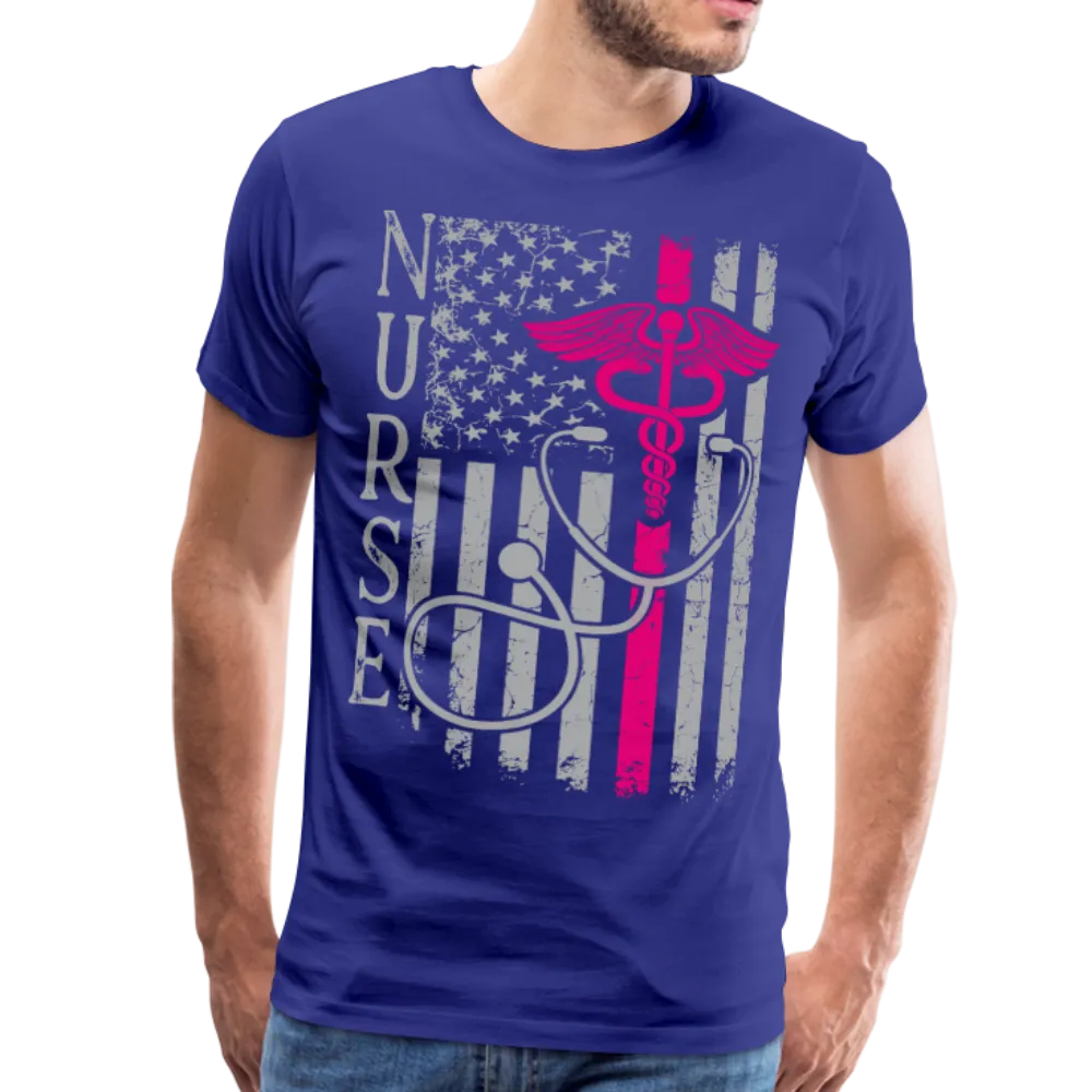 Nurse Flag Men's Premium T-Shirt (CK1643U)