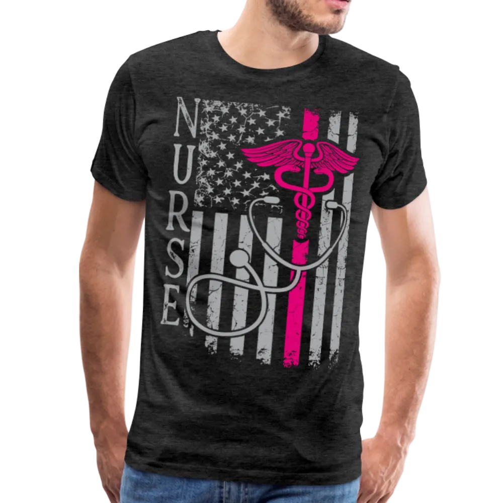 Nurse Flag Men's Premium T-Shirt (CK1643U)