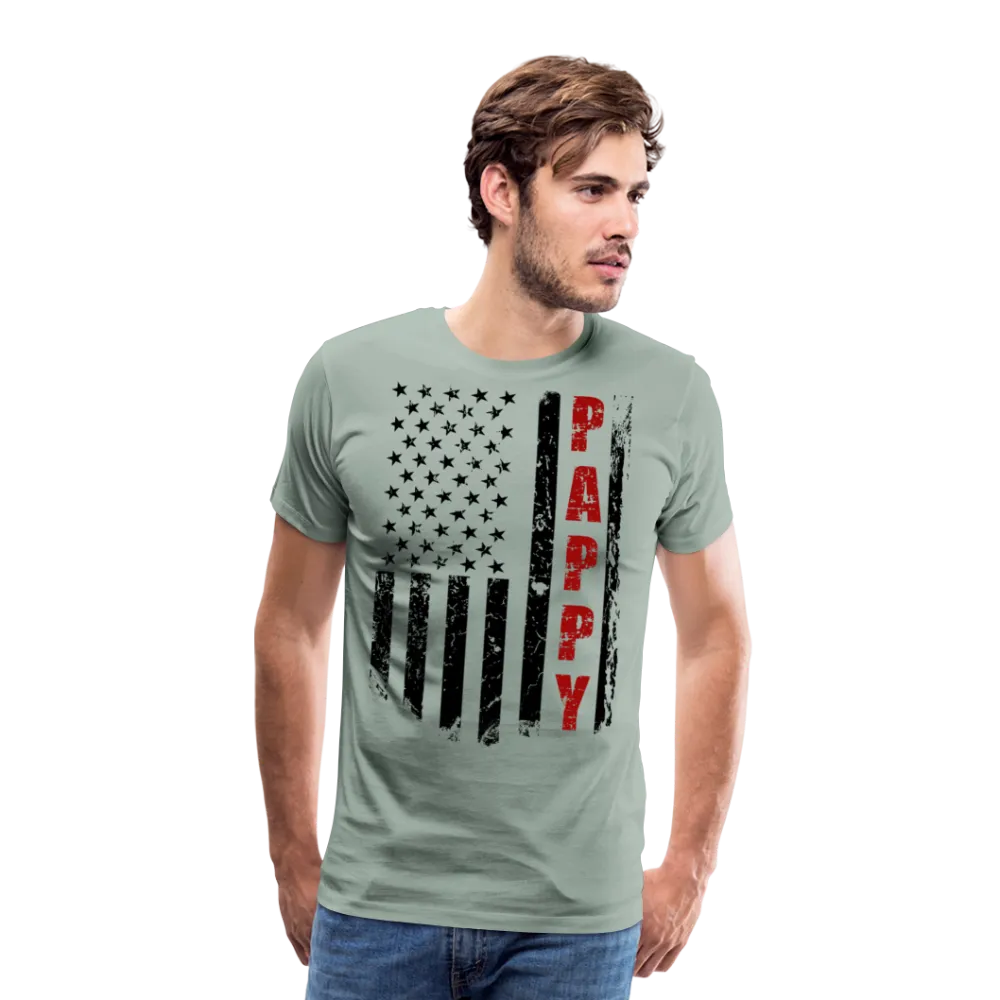 Pappy American Flag Men's Premium T-Shirt