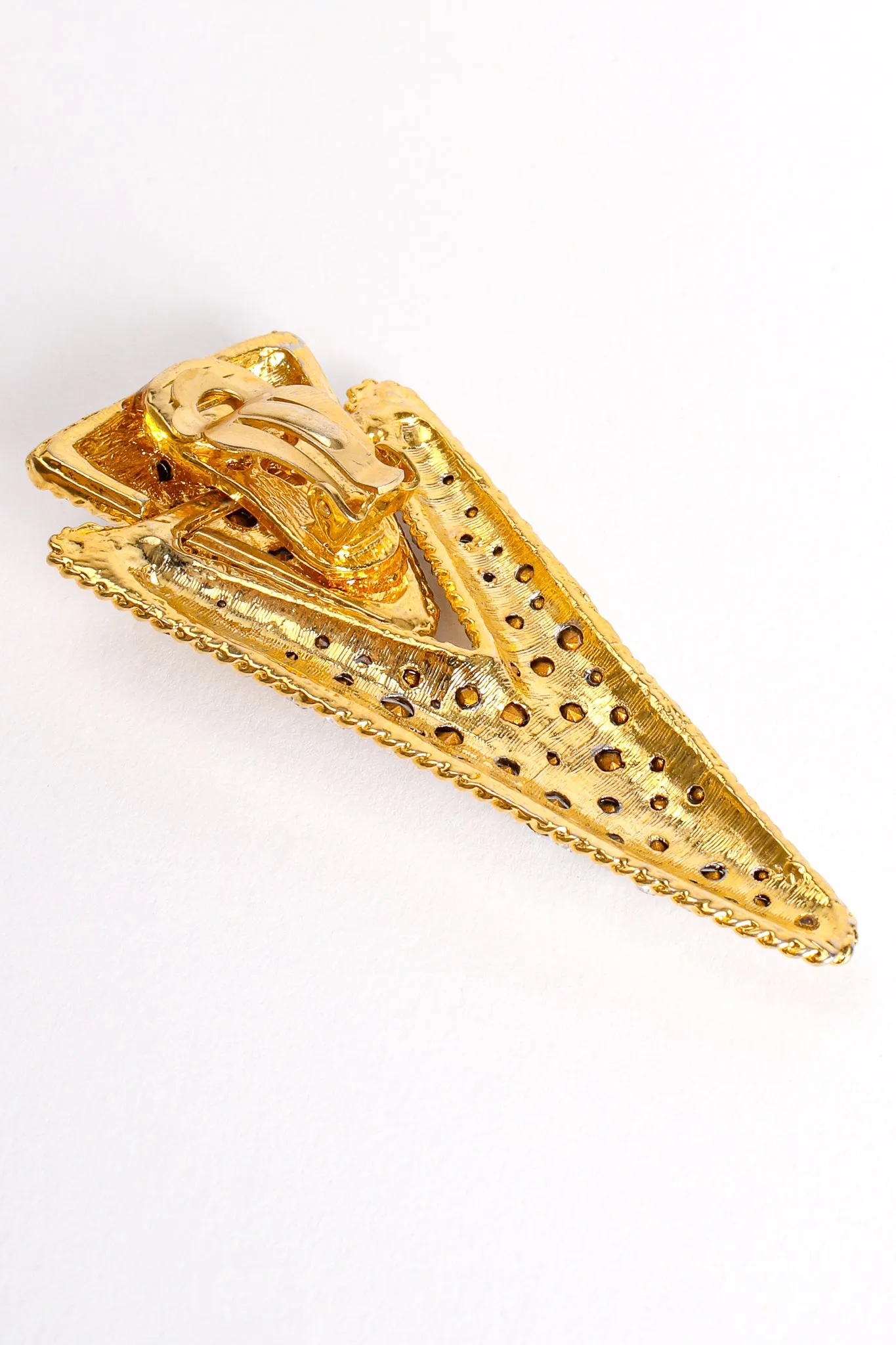 Rhinestone Pointed Spear Earrings