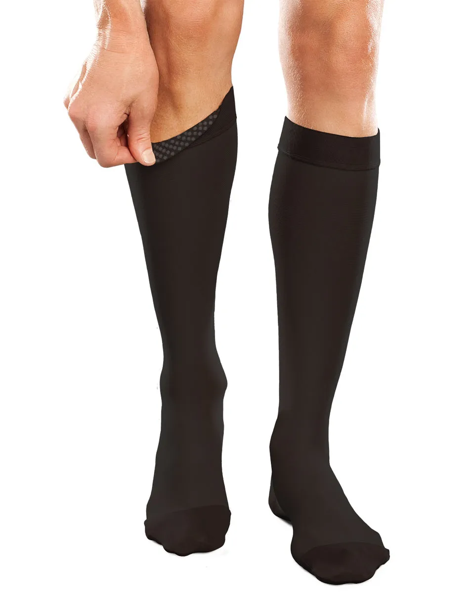 Therafirm Ease Opaque Unisex Closed Toe Knee High w/ Silicone Dot Top Band 30-40 mmHg - Clearance