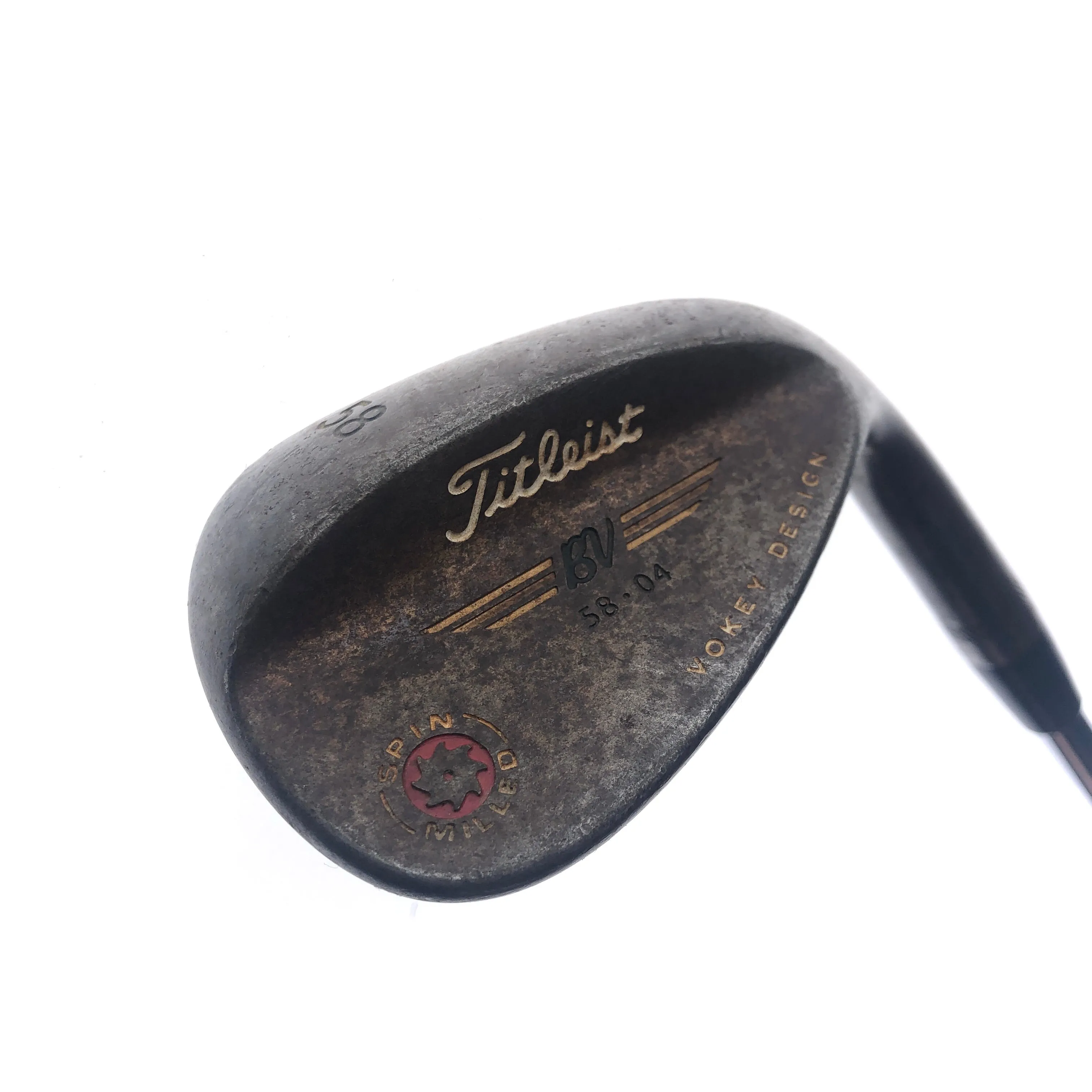 Used Titleist Vokey Spin Milled Red Lob Wedge / 58.0 Degrees / Wedge Flex
